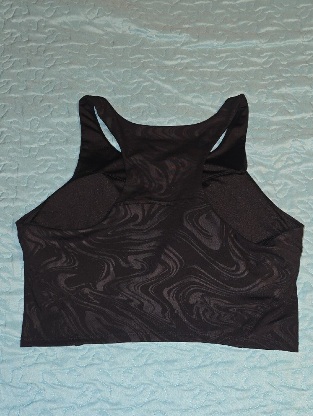 Avia Burgundy Yoga Pant with Black Racerback Crop With Built In Sport Bra - Picture 6 of 14